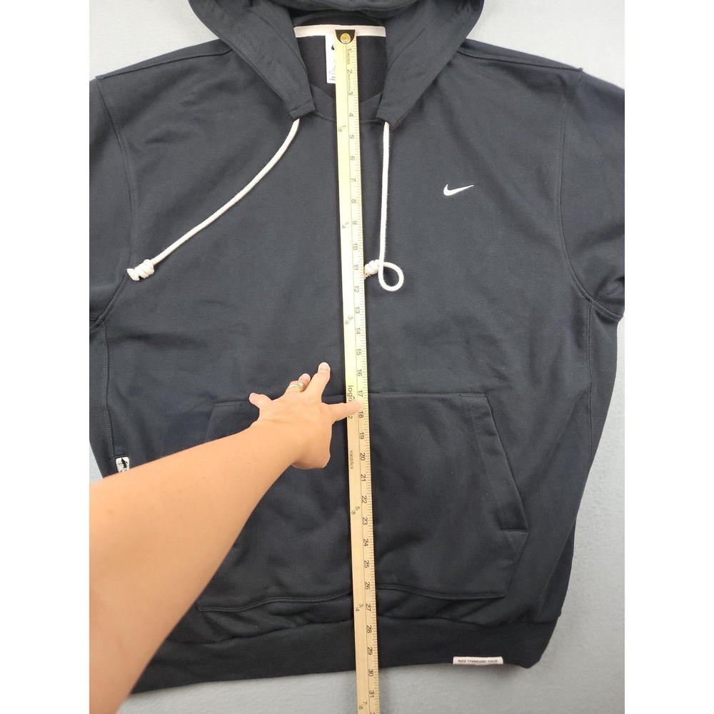 Nike Dri-FIT Hoodie Mens XLT Black Standard Issue Pullover Sweatshirt DQ5818-010 - Picture 9 of 11